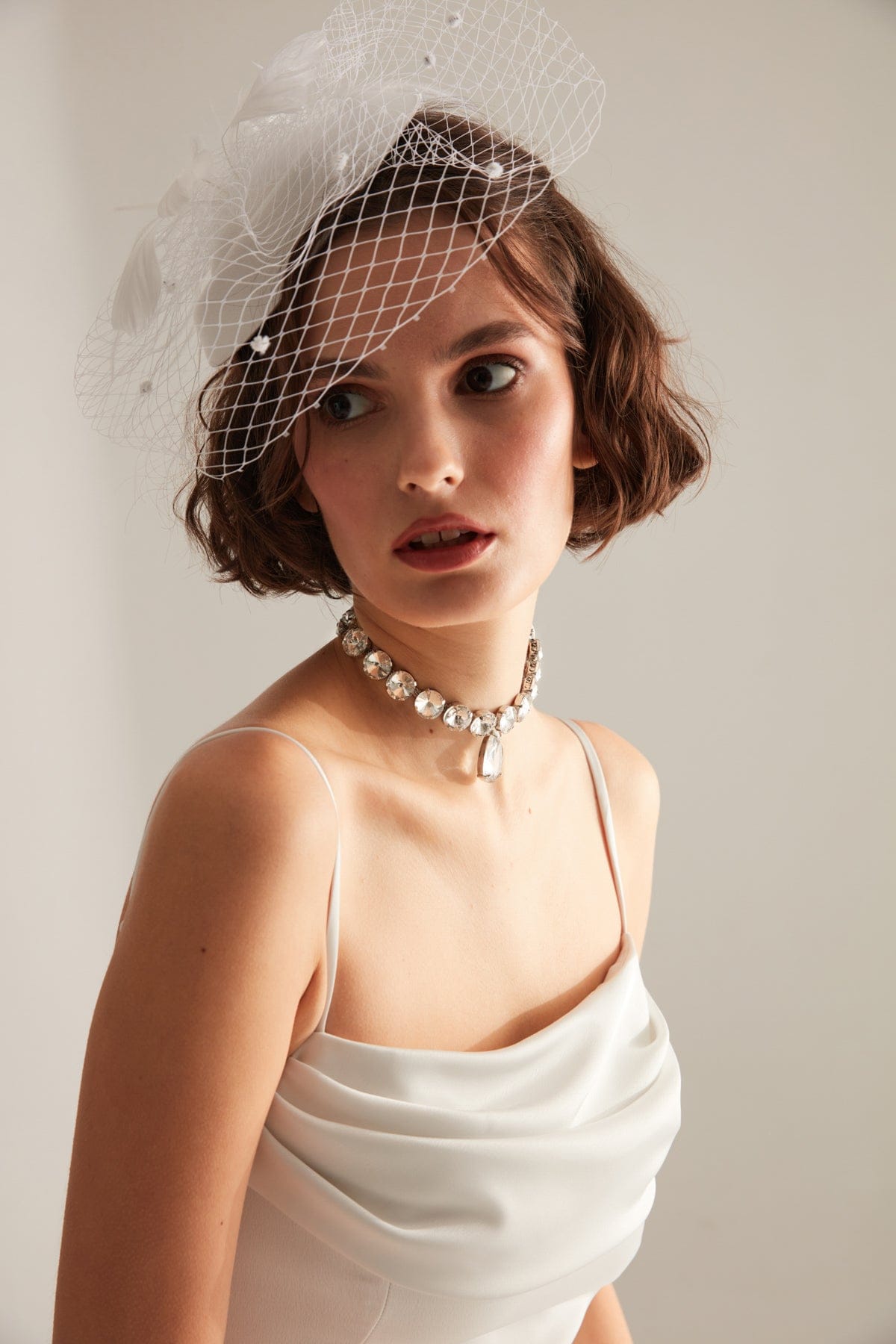 Kristall Choker Halskette