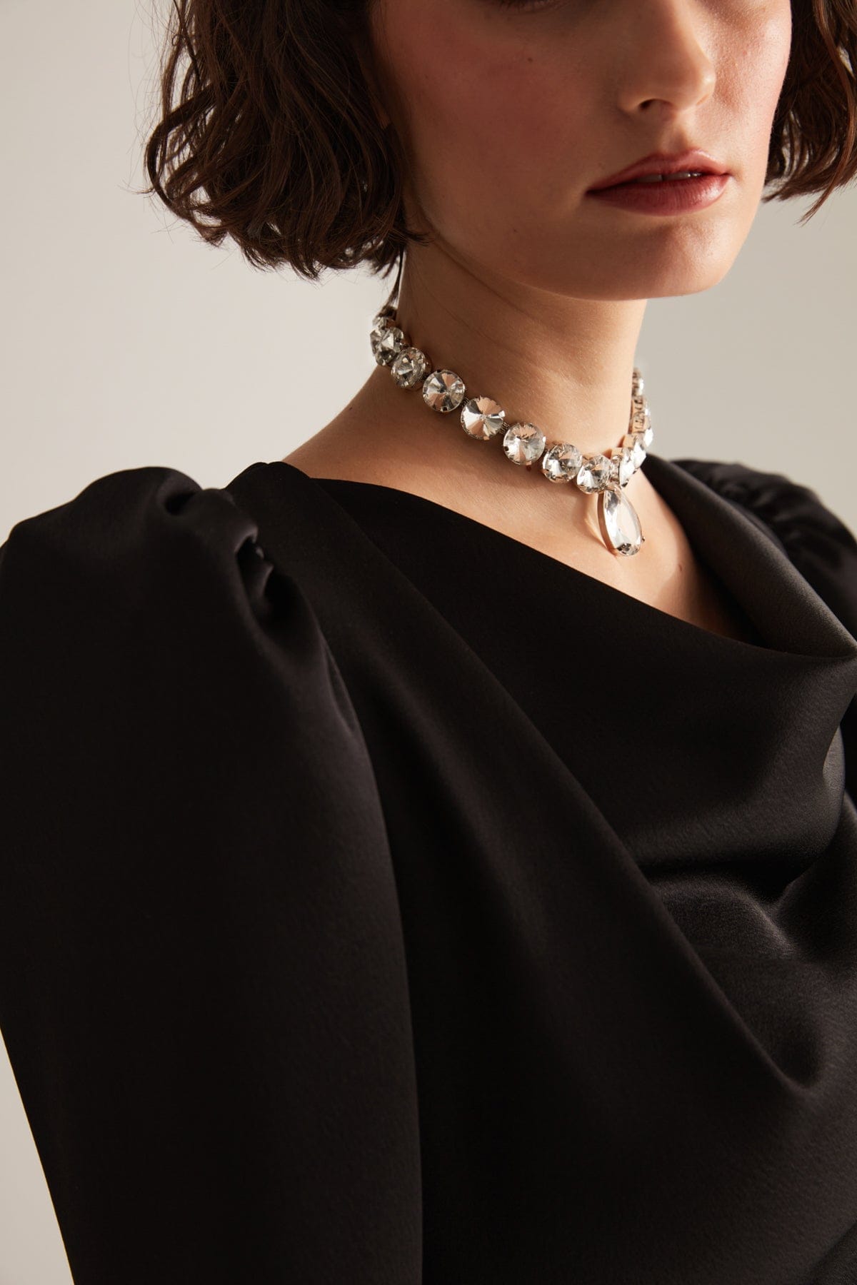 Kristall Choker Halskette