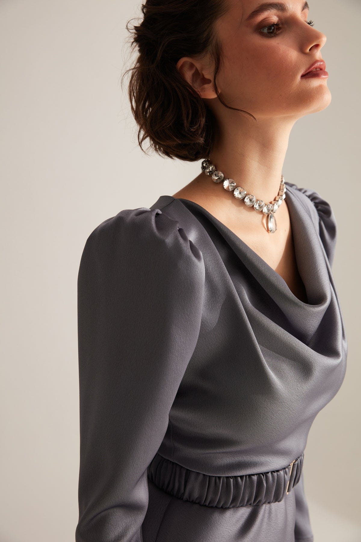 Kristall Choker Halskette