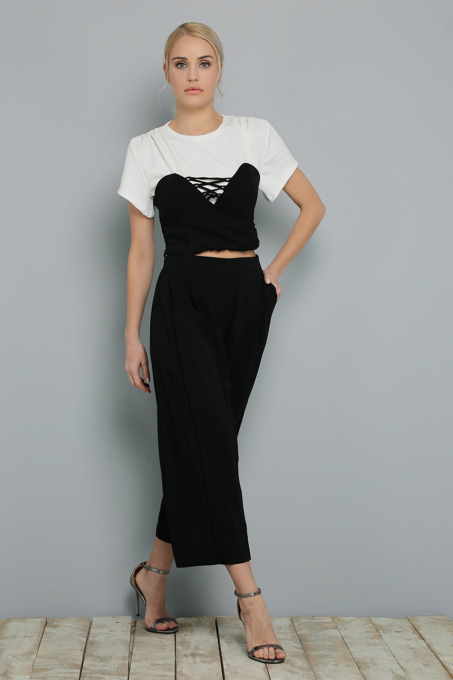 Pleated Black Pants