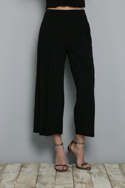 Pleated Black Pants