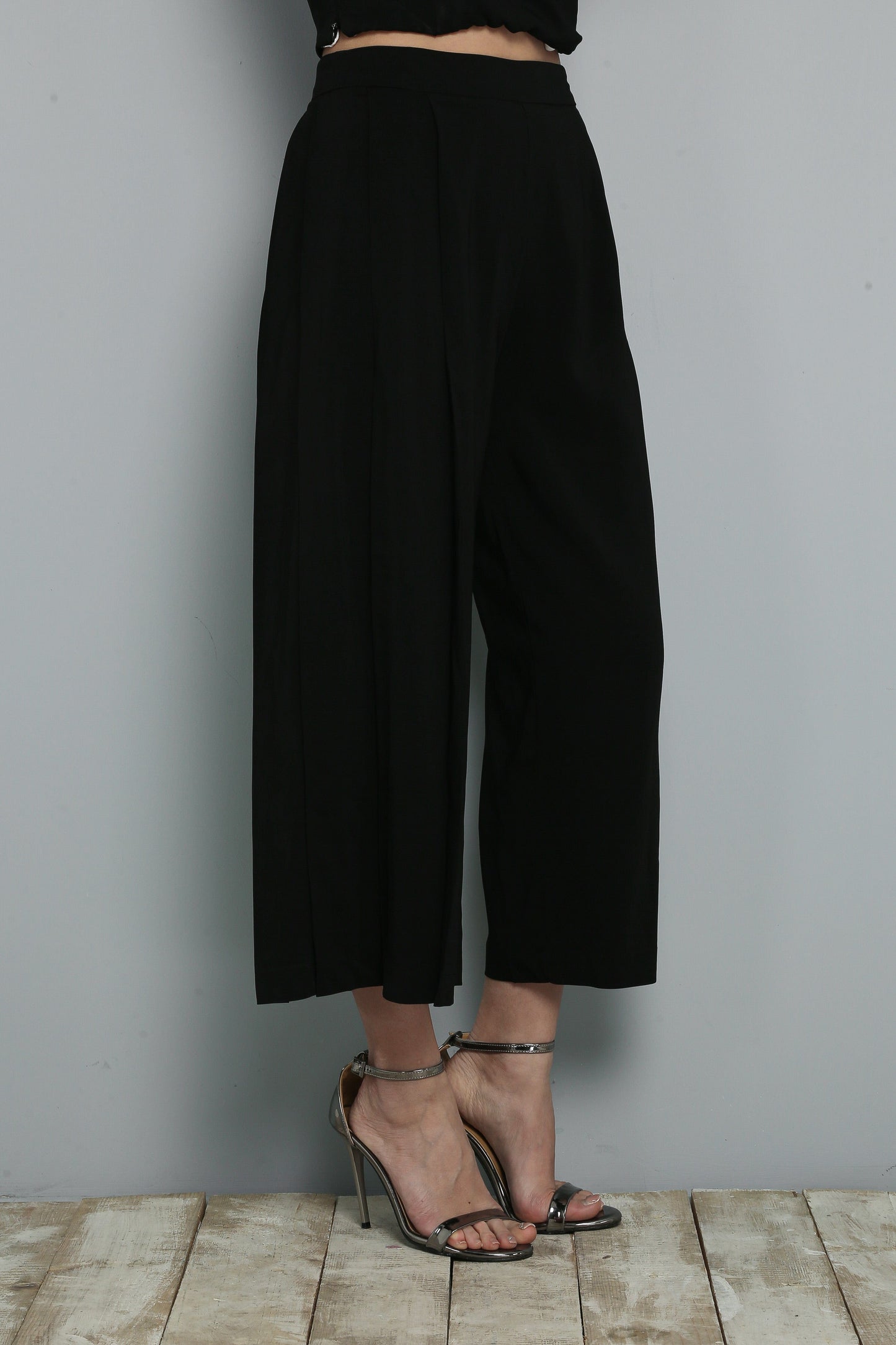 Pleated Black Pants