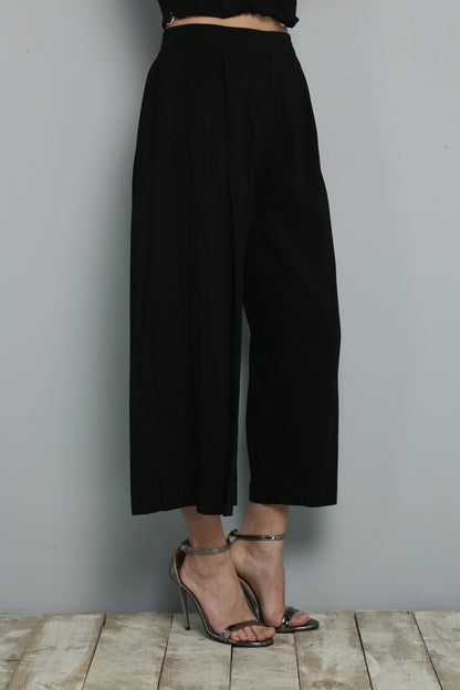Pleated Black Pants