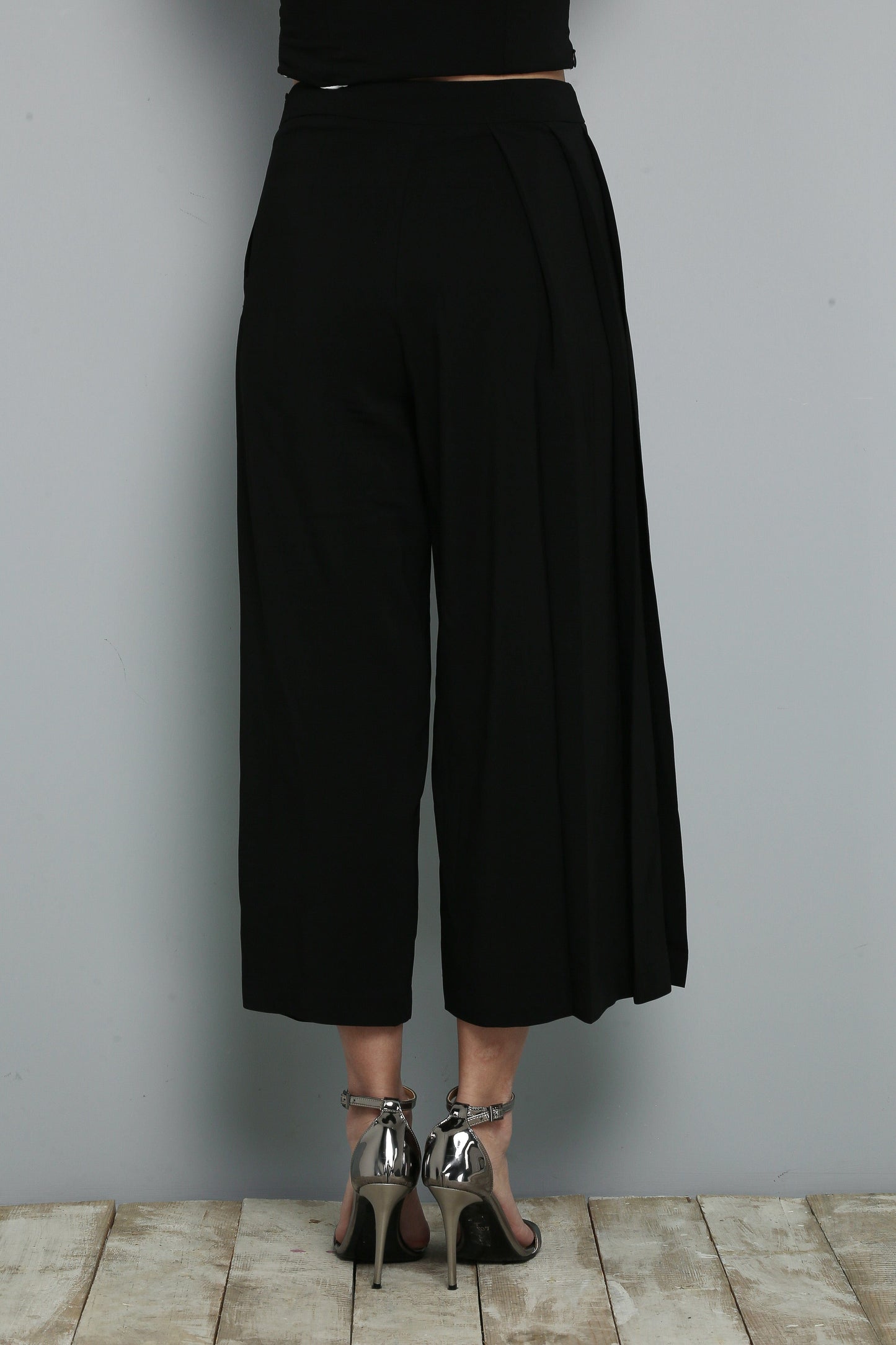 Pleated Black Pants